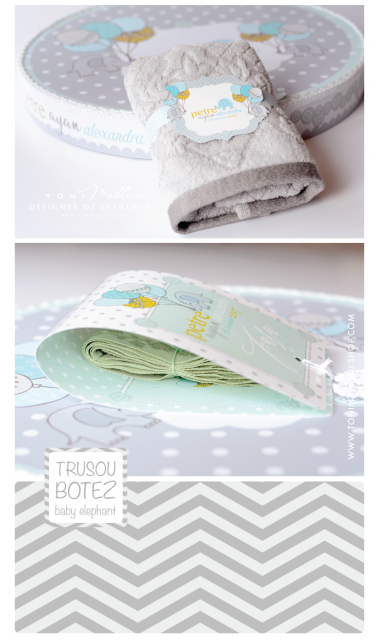 Trusou botez cu elefantei si baloane de aer cald, Grey Baby Elephant  6